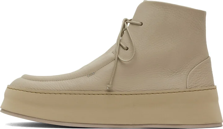 Marsèll SSENSE Exclusive Gray Cassapana Ankle Boots - Image 3