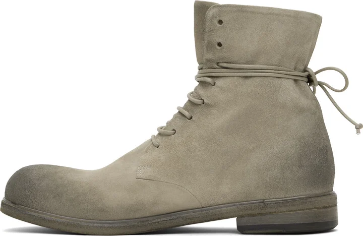 Marsèll SSENSE Exclusive Gray Zucca Media Ankle Boots - Image 3