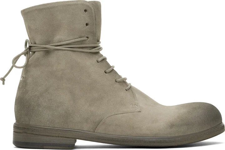 Marsèll SSENSE Exclusive Gray Zucca Media Ankle Boots