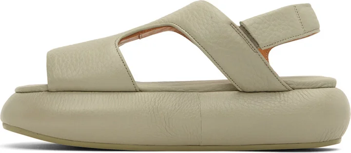 Marsèll SSENSE Exclusive Green Ciambellona Sandals - Image 3