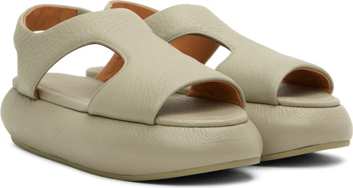 Marsèll SSENSE Exclusive Green Ciambellona Sandals - Image 4