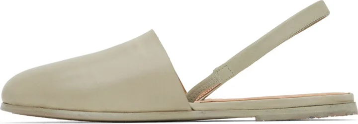 Marsèll SSENSE Exclusive Green Marcella Slingback Slippers - Image 3