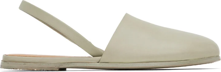 Marsèll SSENSE Exclusive Green Marcella Slingback Slippers