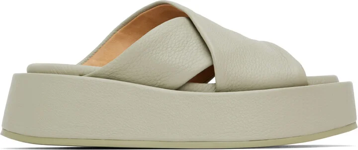 Marsèll SSENSE Exclusive Green Scalzato Sandals