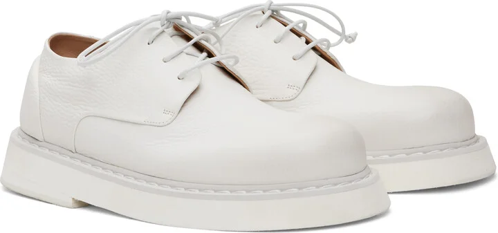 Marsèll SSENSE Exclusive White Spalla Derbys - Image 4