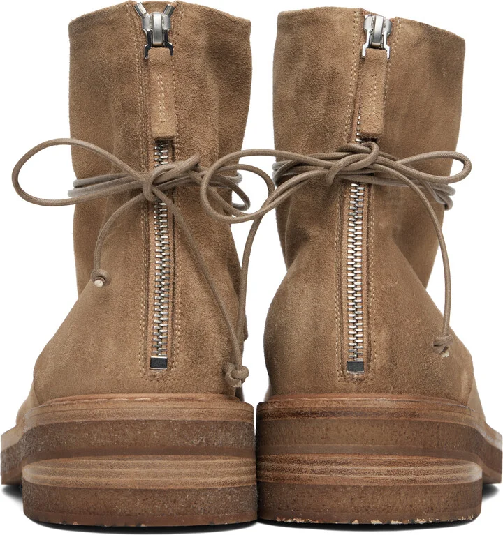Marsèll Tan Parrucca Combat Boots - Image 2