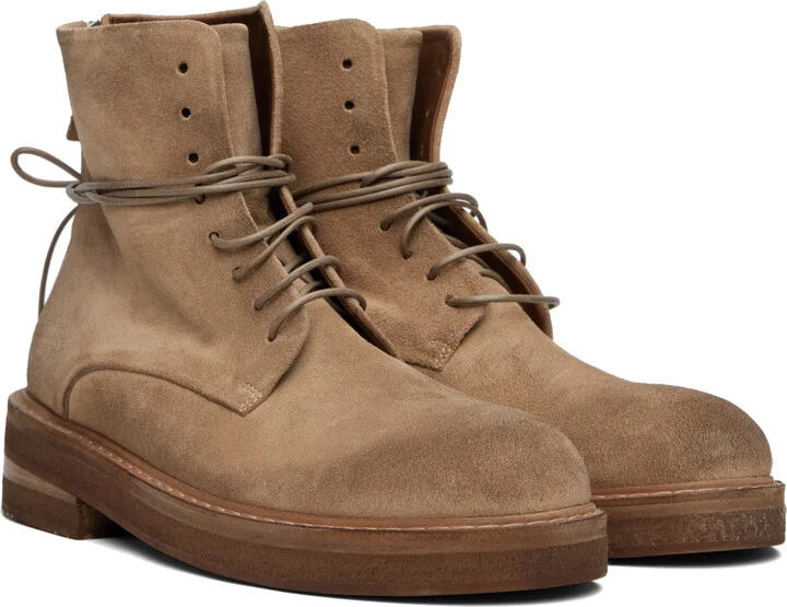 Marsèll Tan Parrucca Combat Boots - Image 4