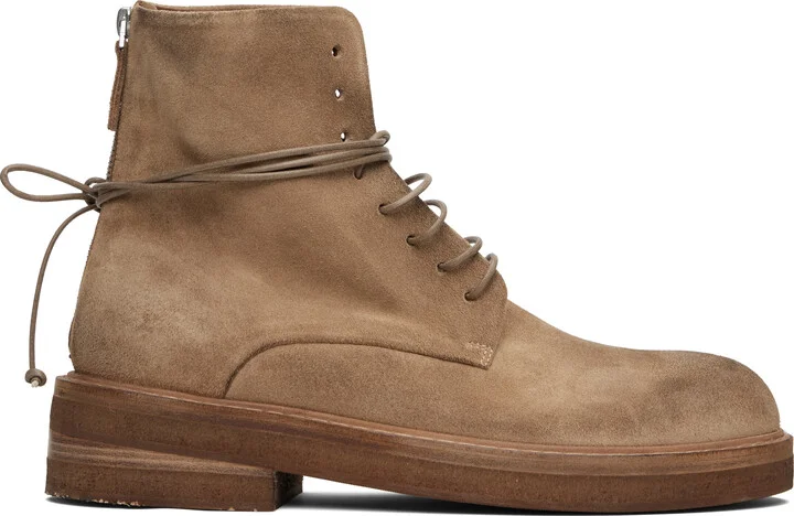 Marsèll Tan Parrucca Combat Boots