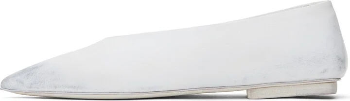 Marsèll White Ago Ballerina Flats - Image 3