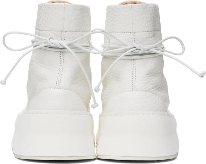 Marsèll White Cassapana Boots - Image 2