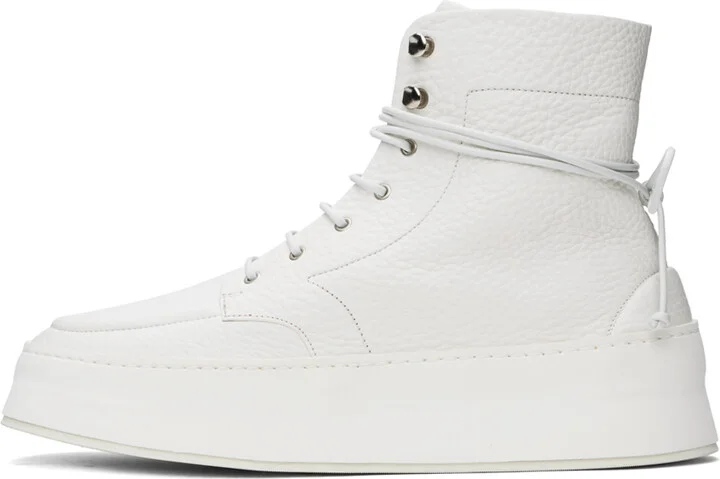 Marsèll White Cassapana Boots - Image 3