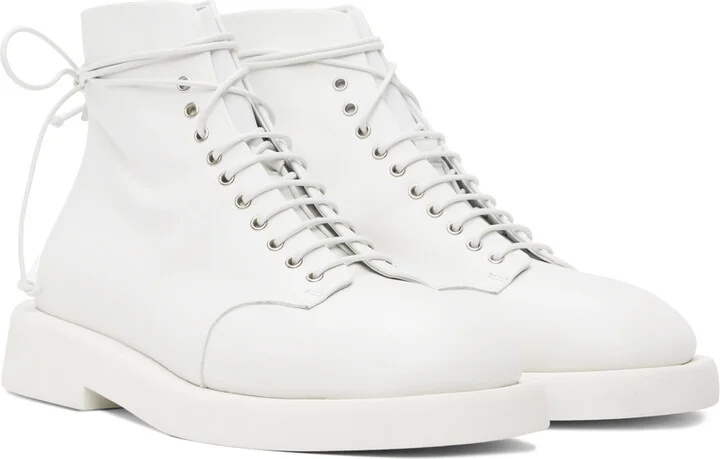 Marsèll White Gomme Gommello Boots - Image 4