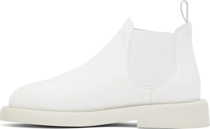 Marsèll White Gomme Gommello Chelsea Boots - Image 3