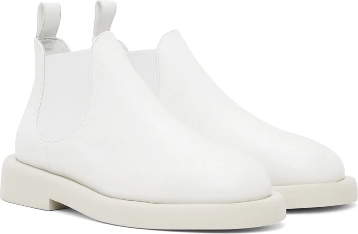 Marsèll White Gomme Gommello Chelsea Boots - Image 4
