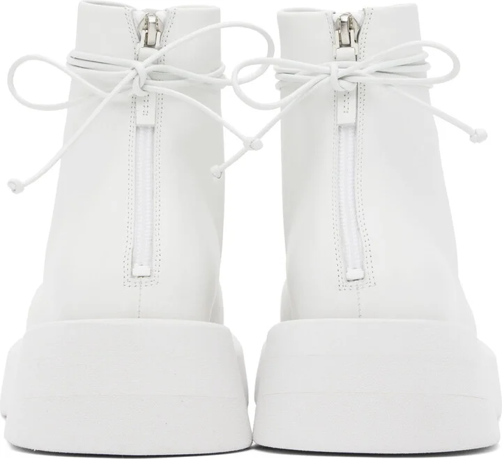 Marsèll White Gomme Gommellone Boots - Image 2