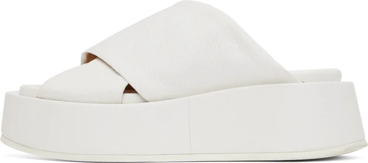 Marsèll White Platform Sandals - Image 3