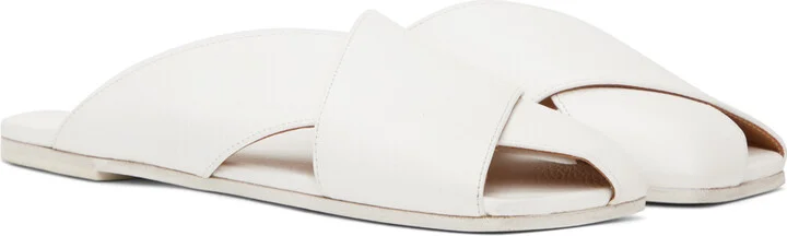 Marsèll White Spatola Sandals - Image 4