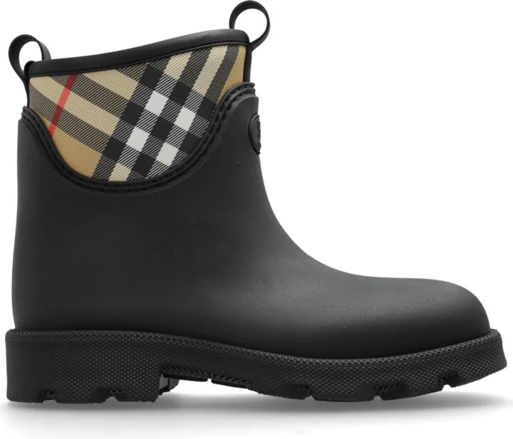 Marsh Stamp Wellington Boots, , - Black