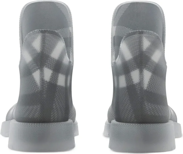 Marsh Vintage-check mesh boots - Image 3