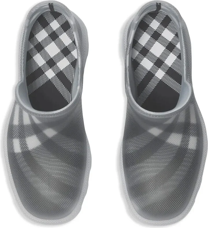 Marsh Vintage-check mesh boots - Image 4