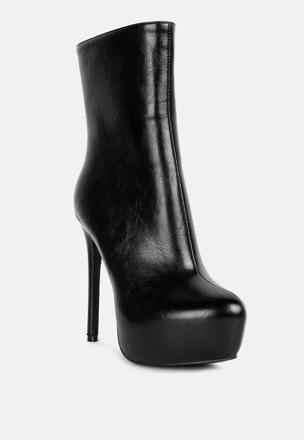 Marsha High Platform Stiletto Ankle Boots - Image 5