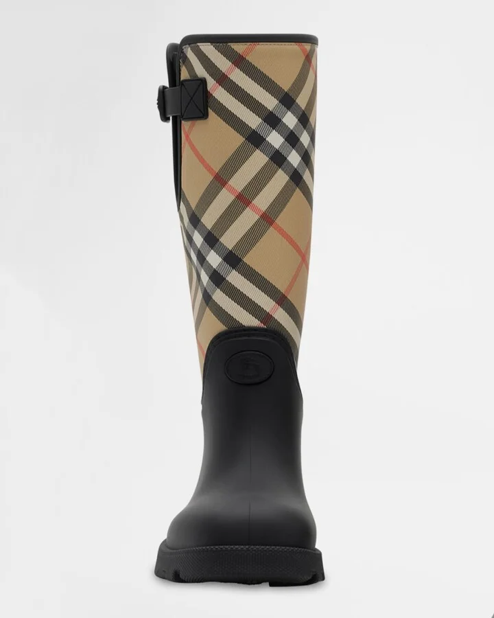 Marsha Stamp High Synthetic Rubber Rain Boots - Image 2