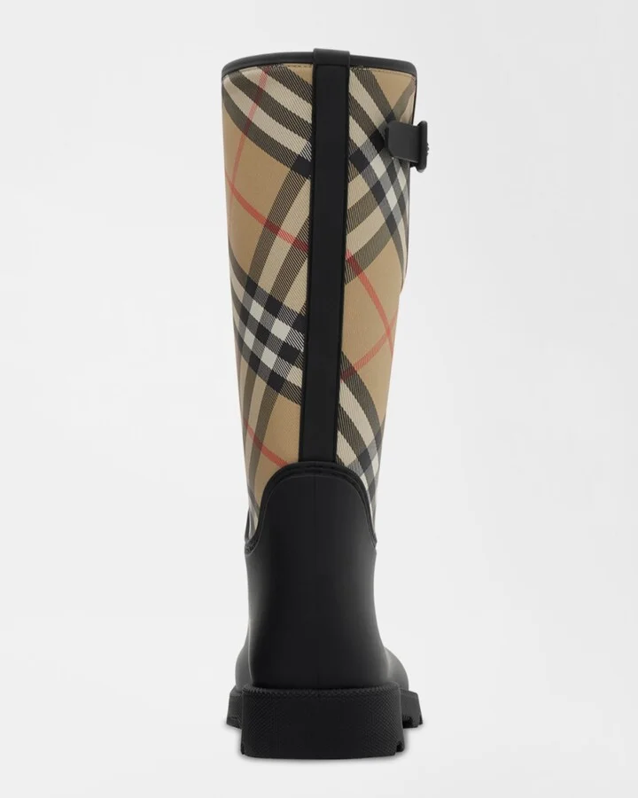 Marsha Stamp High Synthetic Rubber Rain Boots - Image 4