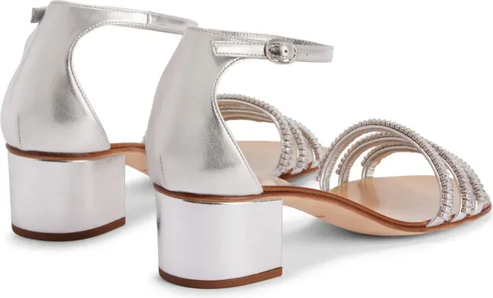 Martha 40mm metallic-effect sandals - Image 3