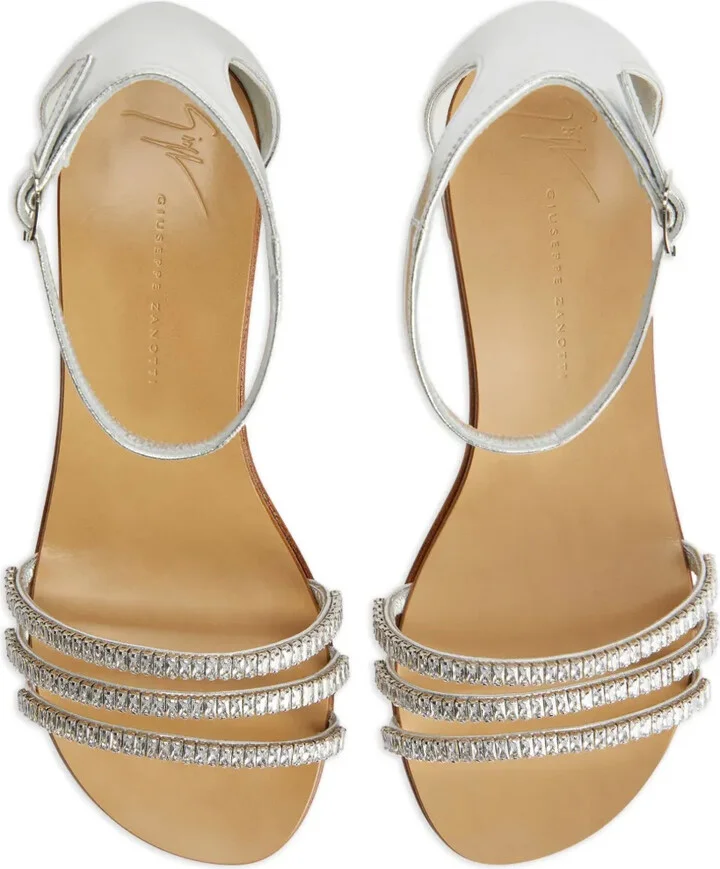 Martha 40mm metallic-effect sandals - Image 4