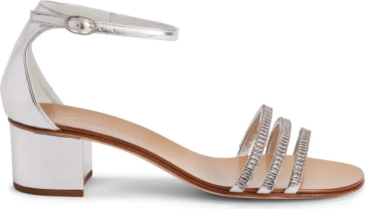 Martha 40mm metallic-effect sandals