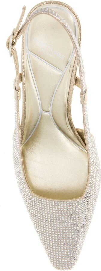 Martha Crystals Slingback Kitten Heel Pump - Image 5