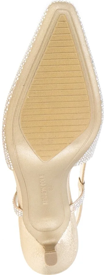 Martha Crystals Slingback Kitten Heel Pump - Image 6