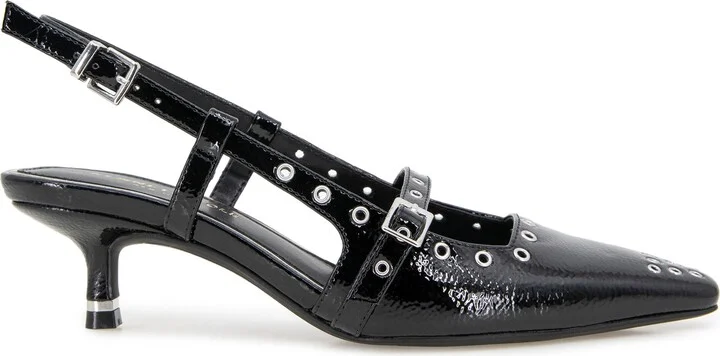 Martha Eyelet Slingback Kitten Heel Pump - Image 3