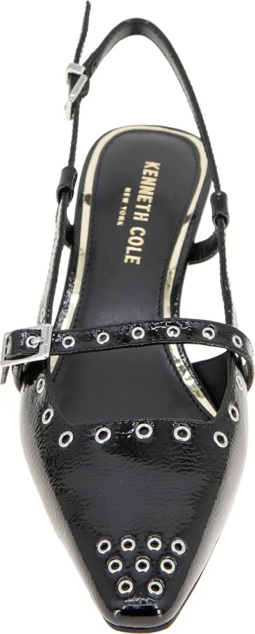 Martha Eyelet Slingback Kitten Heel Pump - Image 4