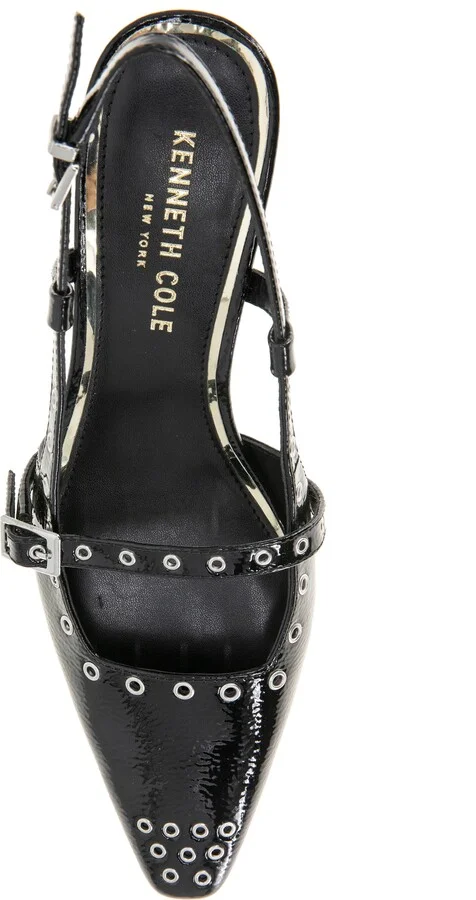 Martha Eyelet Slingback Kitten Heel Pump - Image 5