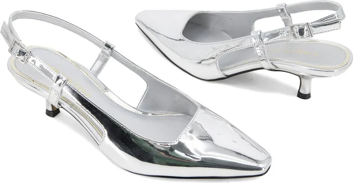 Martha Kitten Heel Slingback Pump - Image 8