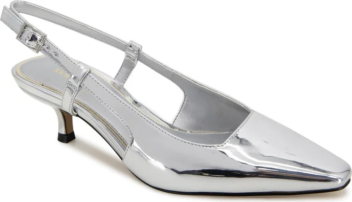 Martha Kitten Heel Slingback Pump
