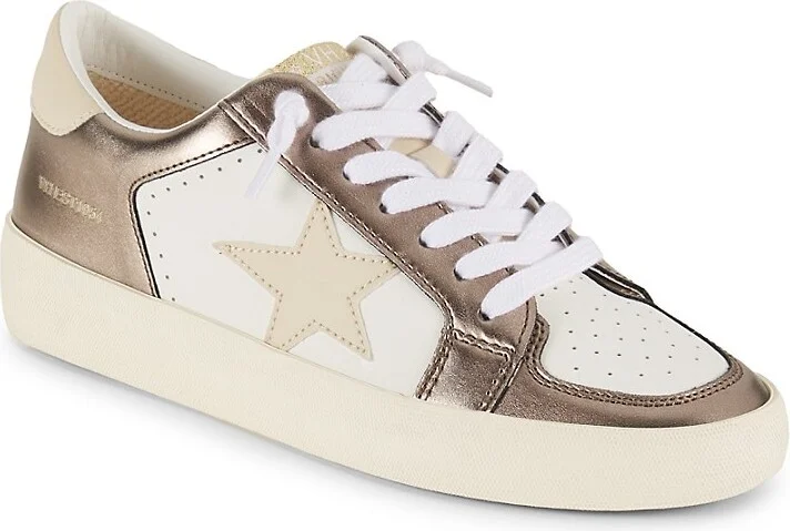 Martha Metallic Trim Low Top Sneakers - Image 2