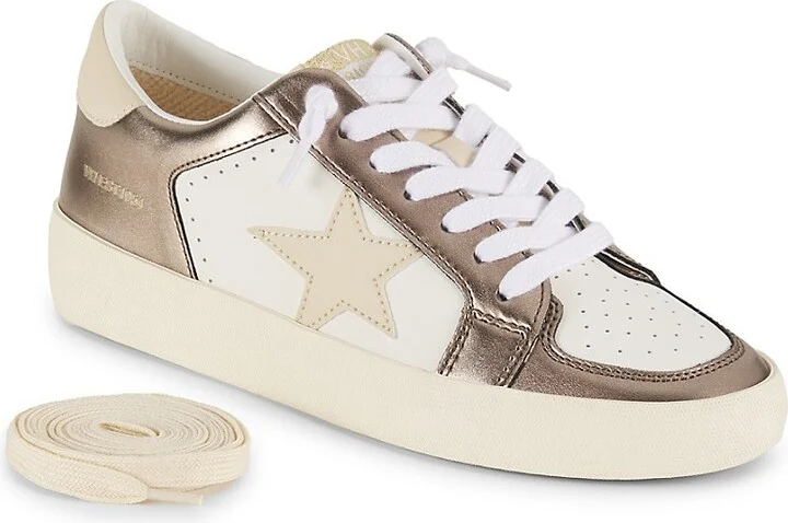 Martha Metallic Trim Low Top Sneakers - Image 6