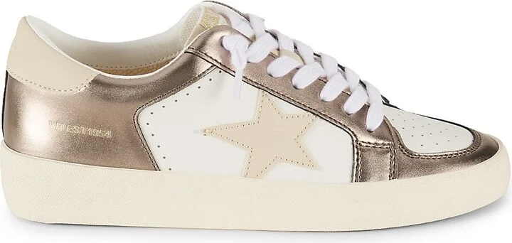 Martha Metallic Trim Low Top Sneakers