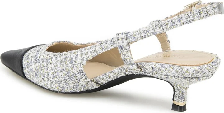 Martha Slingback Cap Toe Kitten Heel Pump - Image 2
