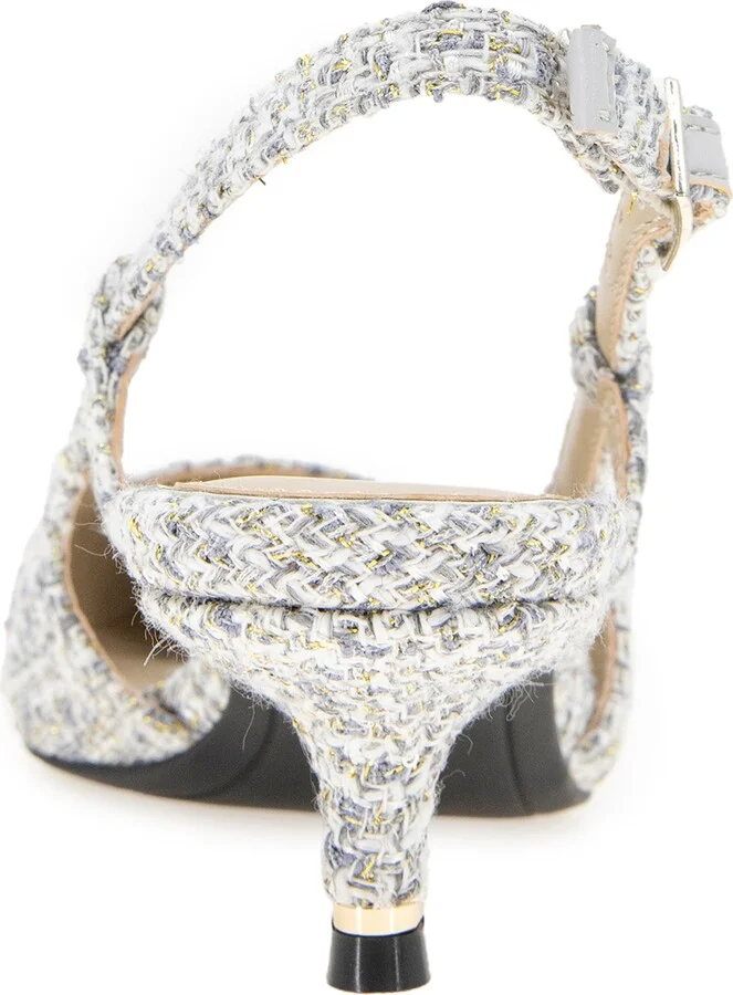 Martha Slingback Cap Toe Kitten Heel Pump - Image 7