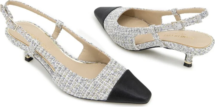 Martha Slingback Cap Toe Kitten Heel Pump - Image 8