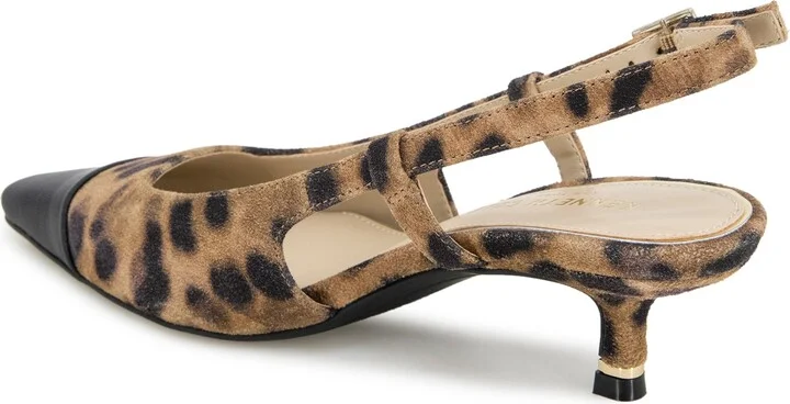Martha Slingback Cap Toe Kitten Heel Pump - Image 10