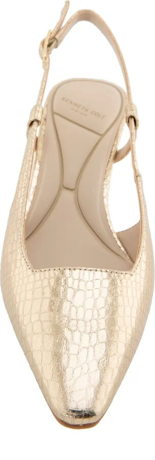 Martha Snakeskin Embossed Slingback Pump - Image 3