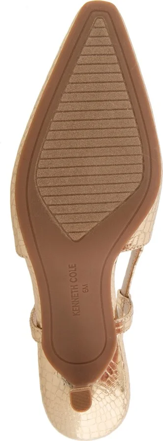 Martha Snakeskin Embossed Slingback Pump - Image 5