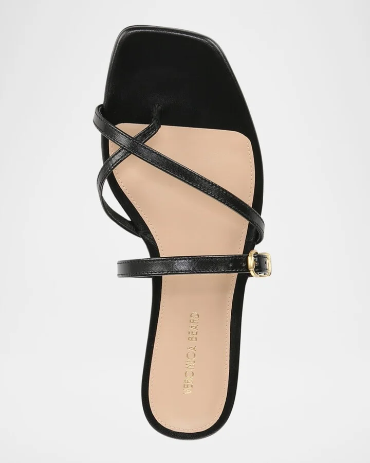 Marthe Crisscross Buckle Flat Slide Sandals - Image 2