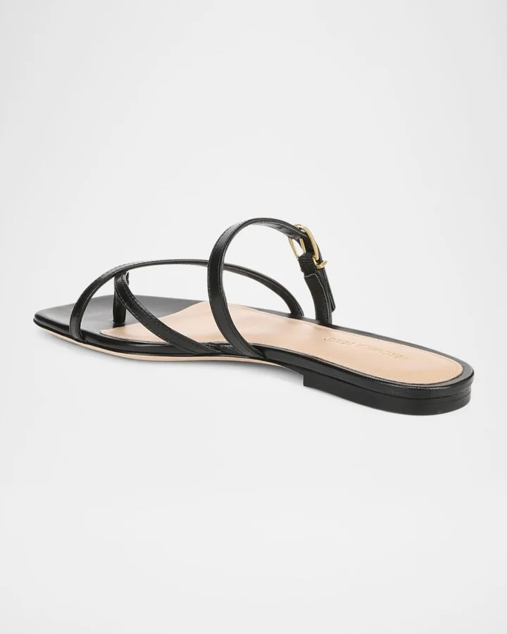 Marthe Crisscross Buckle Flat Slide Sandals - Image 5