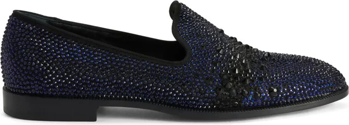 Marthinique crystal-embellished loafers