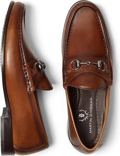 Martin Dingman Addison Horse Bit Men's Shoes Brandy : 8 M, Leather